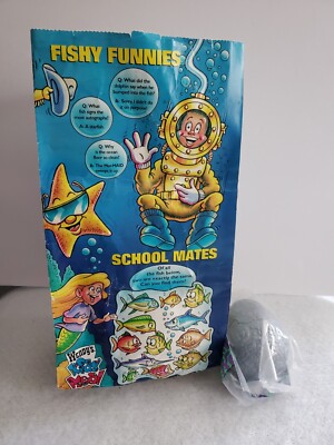 Vintage 1995 Wendys kids Meal Bag With Suprise Toy One Small