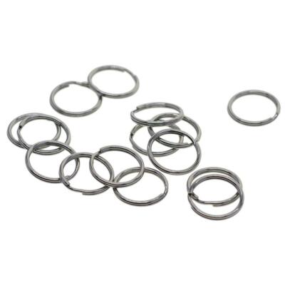 100 Stck. Edelstahl Geteilte Schlüsselringe Schlüsselring Schleife Hoop Ring Zubehör 15 mm