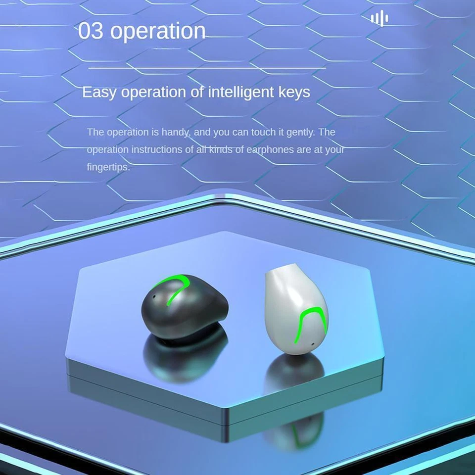 Mini Auriculares Invisibles Mini Auriculares Bluetooth 5.0 Auriculares4~ ο~ гю ✨, | A8S2 - Imagen 3 de 4