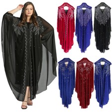 Moroccan Dubai Women Oversize Kaftan Dresses Abaya African Dashiki Muslim Caftan