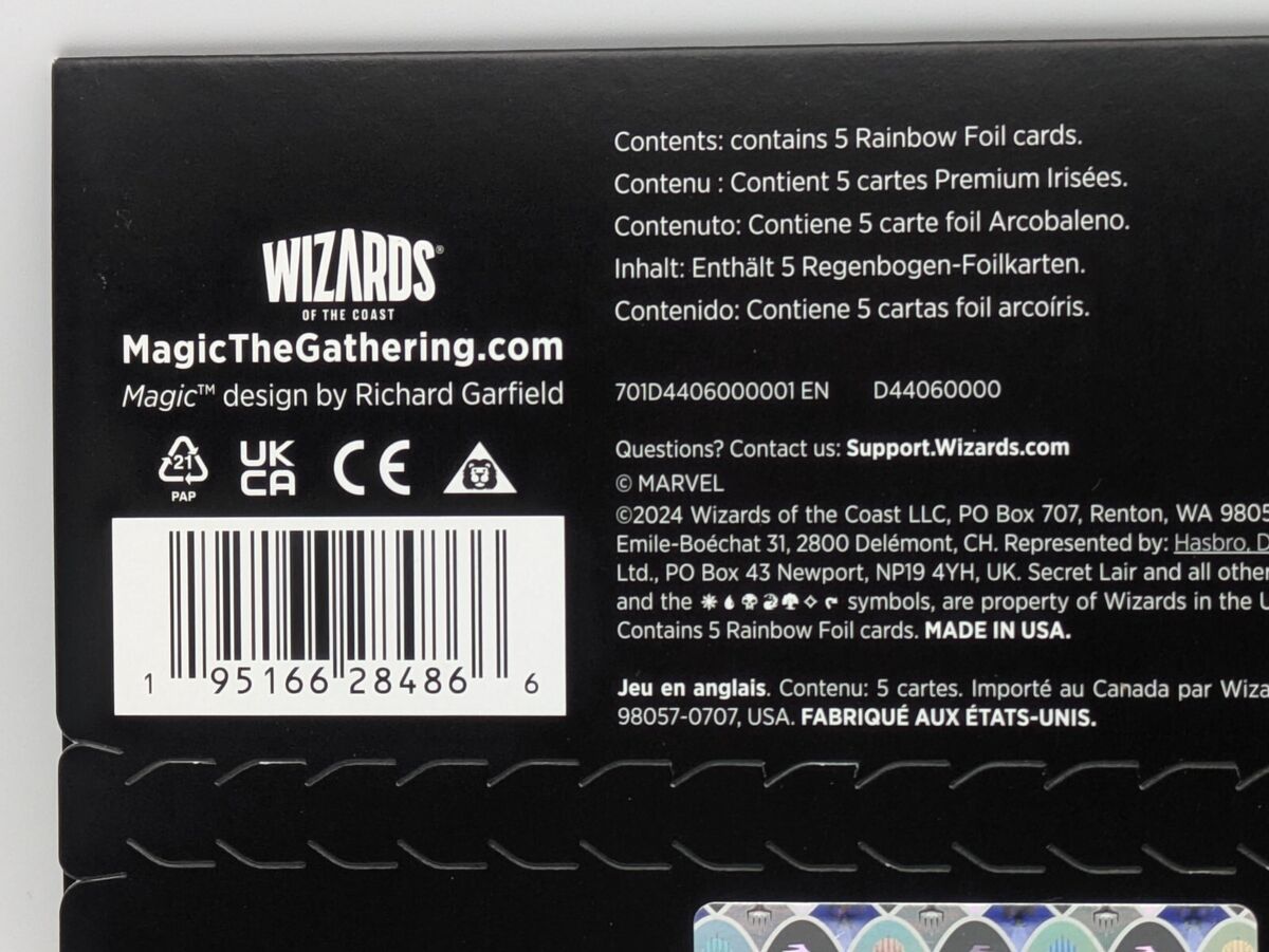 Wolverine Secret Lair x Marvel Rainbow Foil Edition MTG Wolverine Secret Lair x Marvel Rainbow Foil Edition MTG