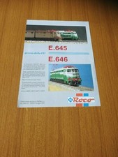 1992 ROCO MODELLISMO H0 LOCOMOTIVE E 645 E 646 FS VINTAGE PUBBLICITA AD EPOCA