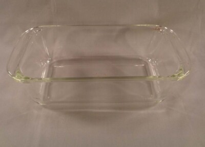 Vintage PYREX #213 B-1 Loaf Bread Pan Dish Clear Glass 1.5 Quart