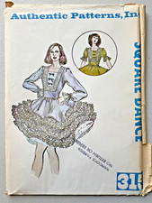 Vintage Authentic Patterns Inc. Western 315 Square Dance Dress Size 6 8 10 Uncut