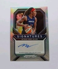 2021 Panini WNBA Prizm Myisha Hines-Allen Signatures Silver Holo Auto Autograph