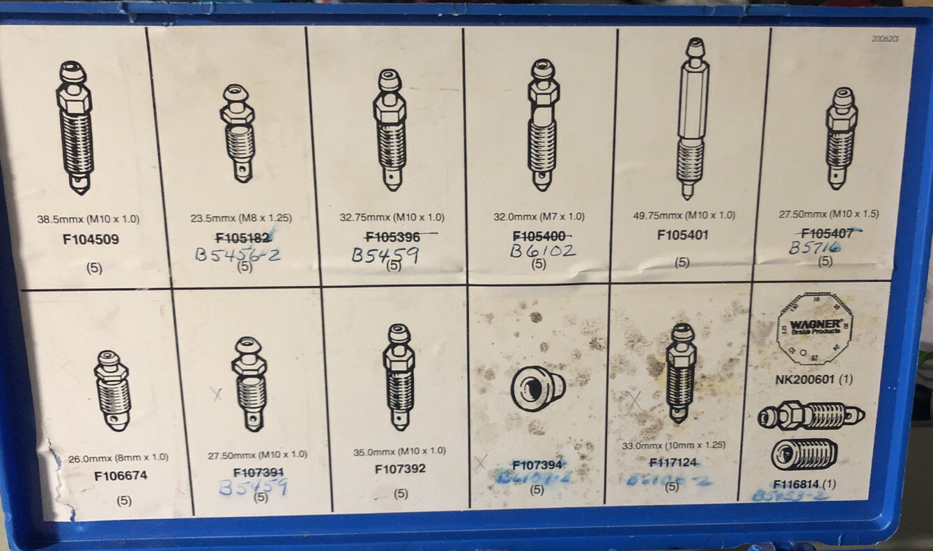 VINTAGE Wagner Brake Products Advertising Metric Bleeder Screw