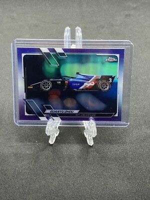 2021 Topps CHROME F1 Guanyu Zhou Car PURPLE /399! Virtuosi Future Star SP