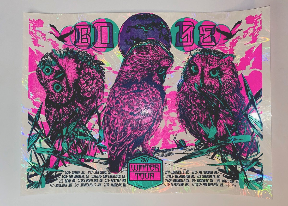 Goose The Band Concert Poster Winter Tour 2022 S/N Only 25! White
