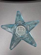Glass Starfish Votive Candle Holder-Ultramarine Blue 5.5  