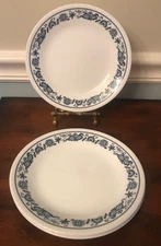 Corelle  Old Town Blue Onion Bread  Dessert Plates 6.75" Set of 4