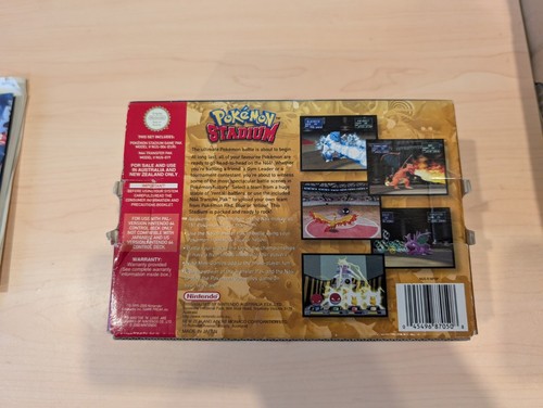 Pokemon Stadium EMPT BOX ONLY Nintendo 64 N64 Manual AUS PAL - Picture 3 of 6