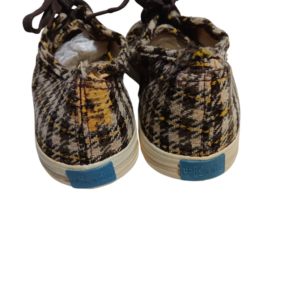 sz 5 Vintage Womens Keds Sneakers Shoes 1970's Houndstootch Checker Plaid USA - Image 4 of 4