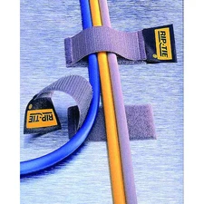 Rip-Tie C-02-005-Gy Cable Tie Strap, 2 In L, 1/2 In Max Bundle Dia., Gray,