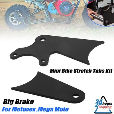 4in Mini Bike Weld On stretch Tabs Kit For Motovox , Mega Moto