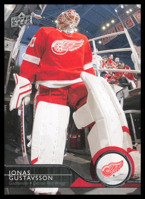 2014-15 Upper Deck #318 Jonas Gustavsson Detroit Red Wings Hockey Card