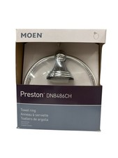 Moen Preston Wall Mounted Hand Towel Ring 6-1/4" Diameter Chrome Finish DN8486CH