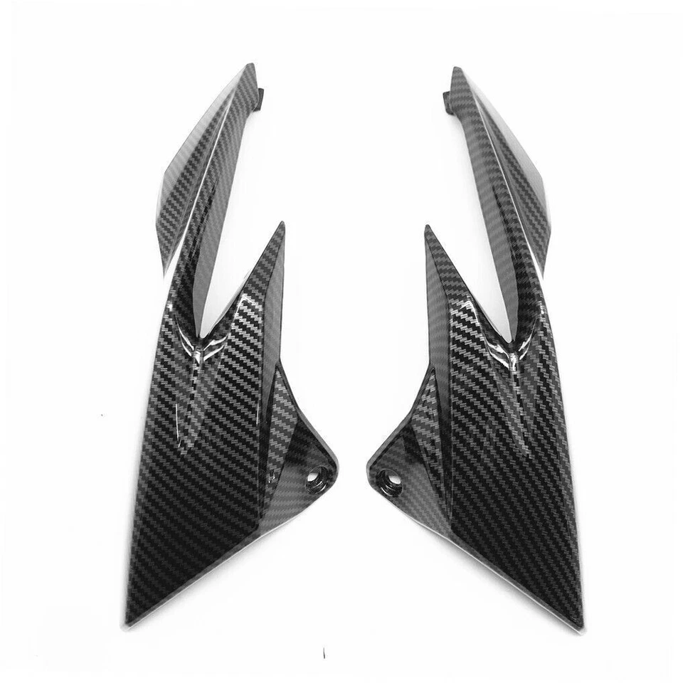 Carenado superior de fibra de carbono de ventilación de aire del tanque delantero para Honda CB500F 2016-2018 Foto 4 de 4