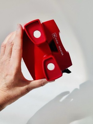 3D View Master Model J rot 70er Jahre optisches Spielzeug stereoskopischer Betrachter