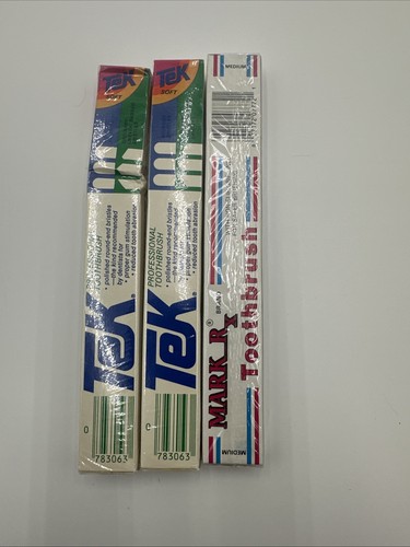 2 Spazzolini Professionali Vintage 1985 TEK Blu Adulto Morbido, Mark Rx E Sensodyne - Foto 5 di 5