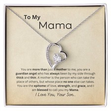 From Son To Mama Forever Love Necklace - Mothers Day Gift, Birthday Gift, Christ