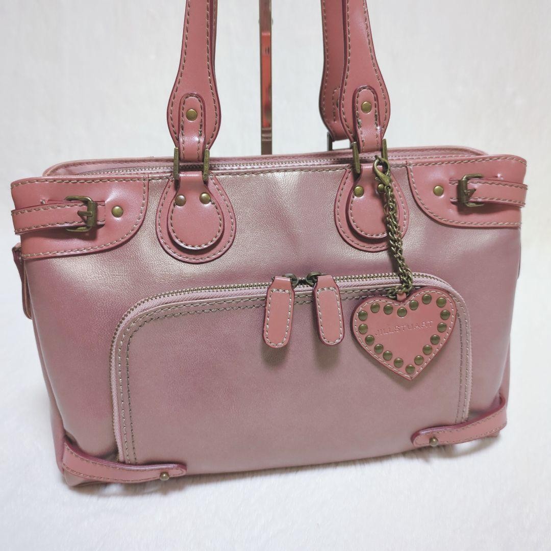 JILL STUART Tote Bag with Charm Pink 13.3 inch | eBay