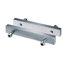 Heuer Schraubstockbacke Front Backen-B.120mm glatt/geriffelt 116 120