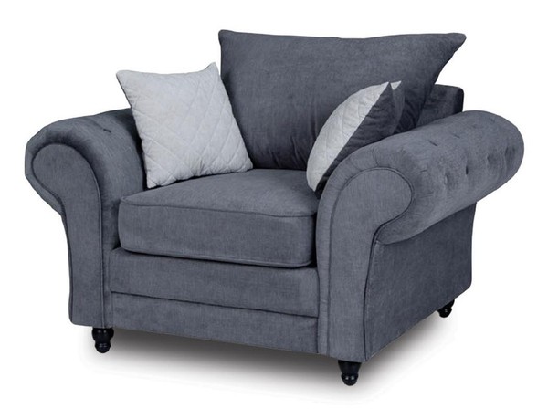 Fernsehe Sessel Einsitzer Chesterfield Couch Sofa Polster MöBel Samt-image