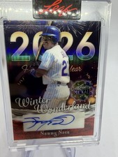 SAMMY SOSA AUTO SANTA 2025 Leaf Metal Winter Wonderland WW-SS1 Auto 1/1 New Year