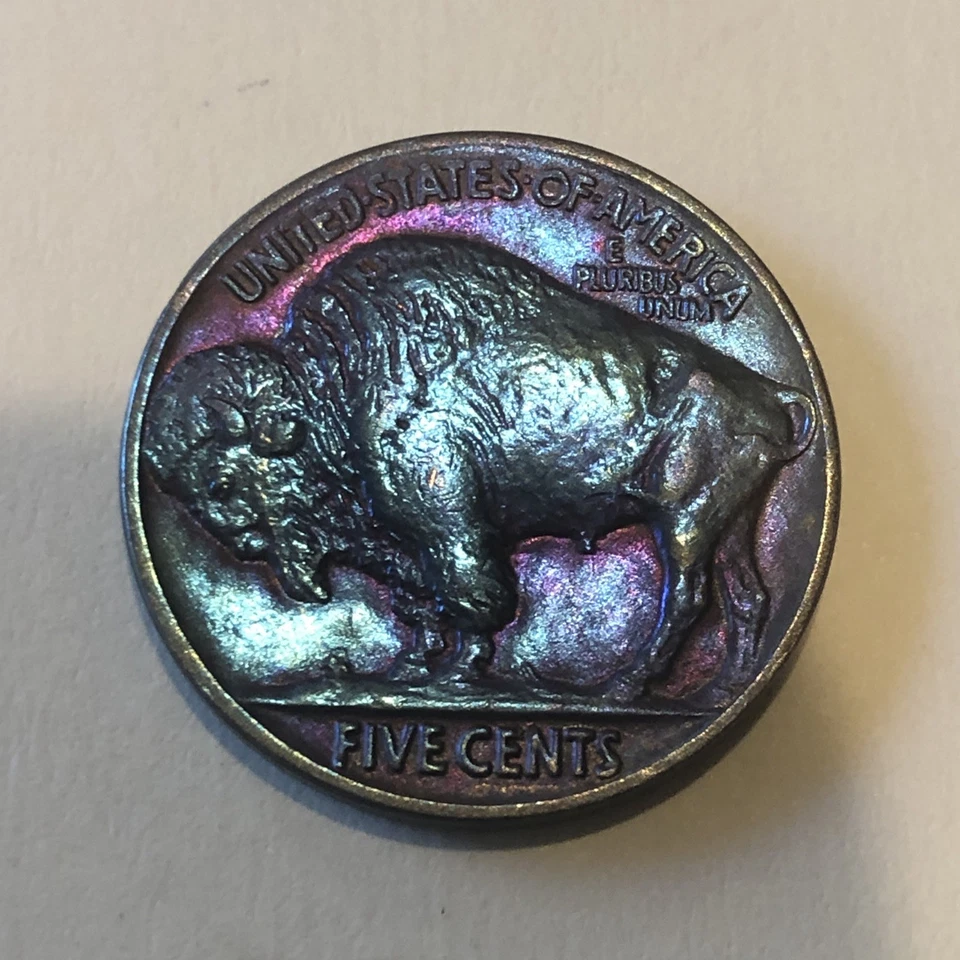 1916 Buffalo Nickel Brilliant Uncirculated Amazing Toning - Image 4 of 4