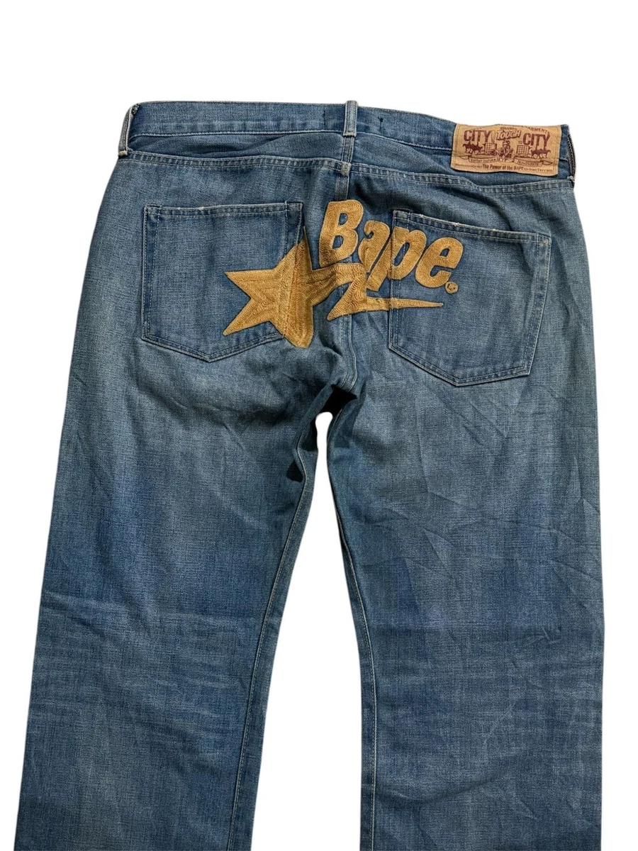 BAPE デニム A Bathing Ape Blue Jeans for Men for sale | eBay