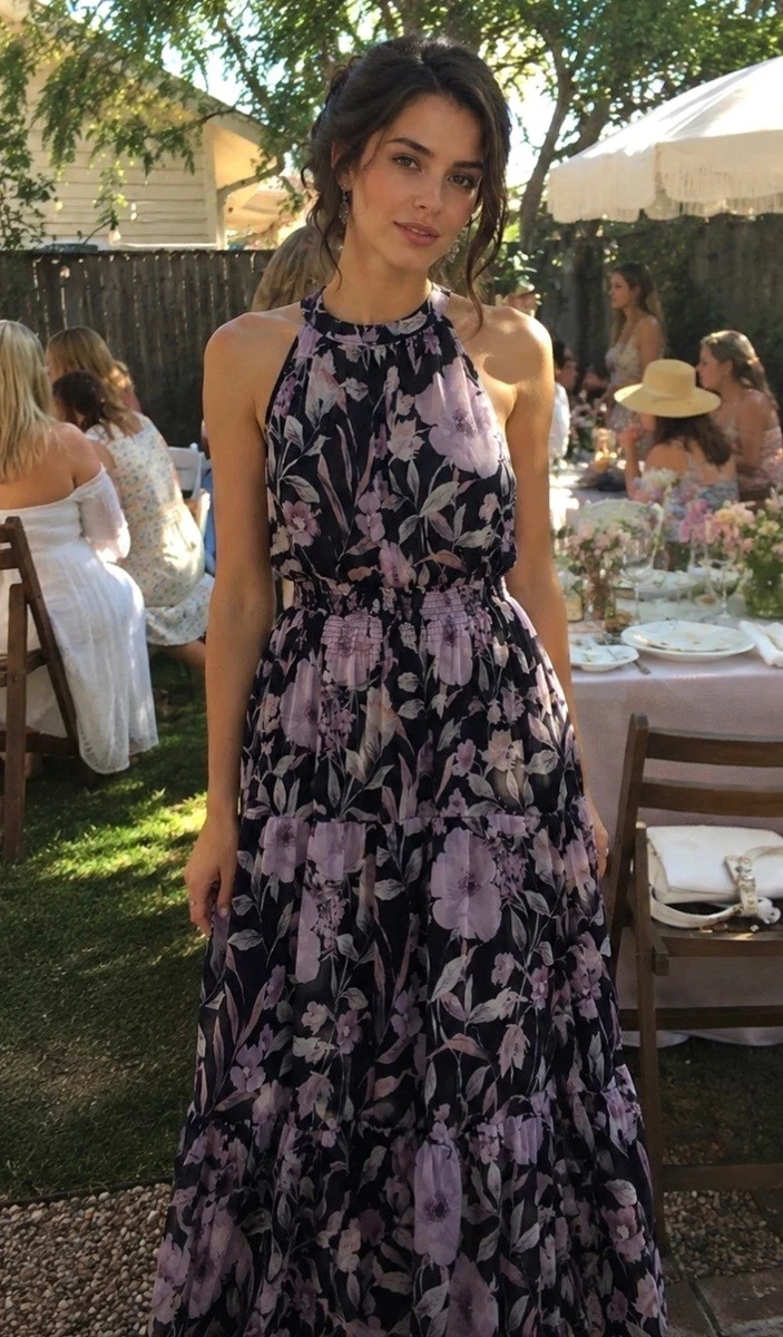 be by chetta b womens short sleeve floral maxi dress Be by CHETTA B Womens Short Sleeve Drop Shoulder Maxi Dress