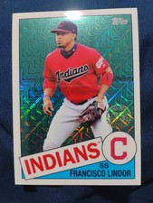 Francisco Lindor - 2020 Topps Retro 1985 Mojo Chrome Refractor Card #85C-12