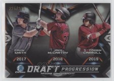 2019 Bowman Draft Chrome Progression Refractor Pavin Smith Jake McCarthy s7f