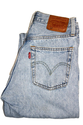 Levi's 501 / 36200 Crop Straight Big E Damen Jeans W23 L26 hellblau LEVJ835