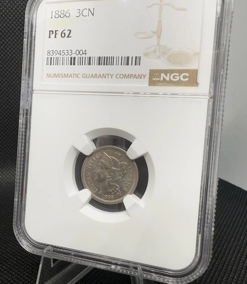 1886 3CN Three Cent Nickel NGC PF 62 - Image 2 of 4