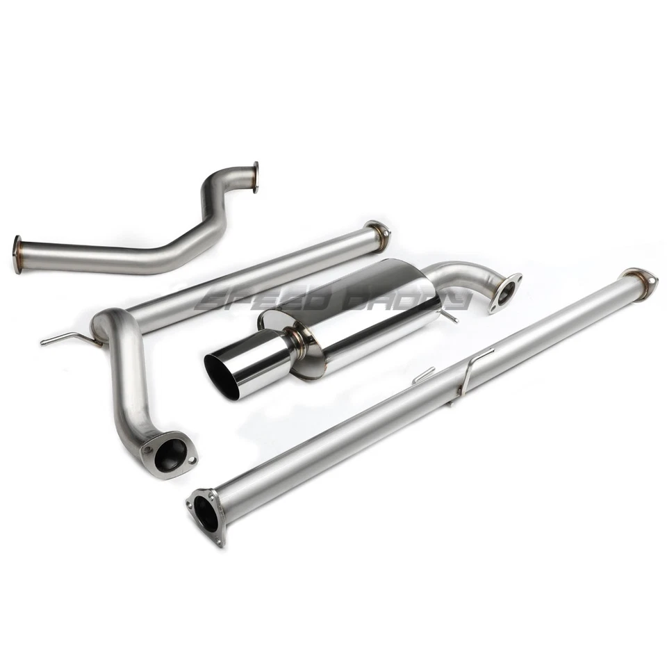 FOR 88-91 HONDA CIVIC DX EX LX SEDAN 4" ROUND MUFFLER TIP RACING CATBACK EXHAUST - Image 2 of 4