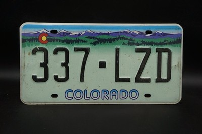 COLORADO TRUCK LICENSE PLATE Tag - PURPLE Mountains License Plate