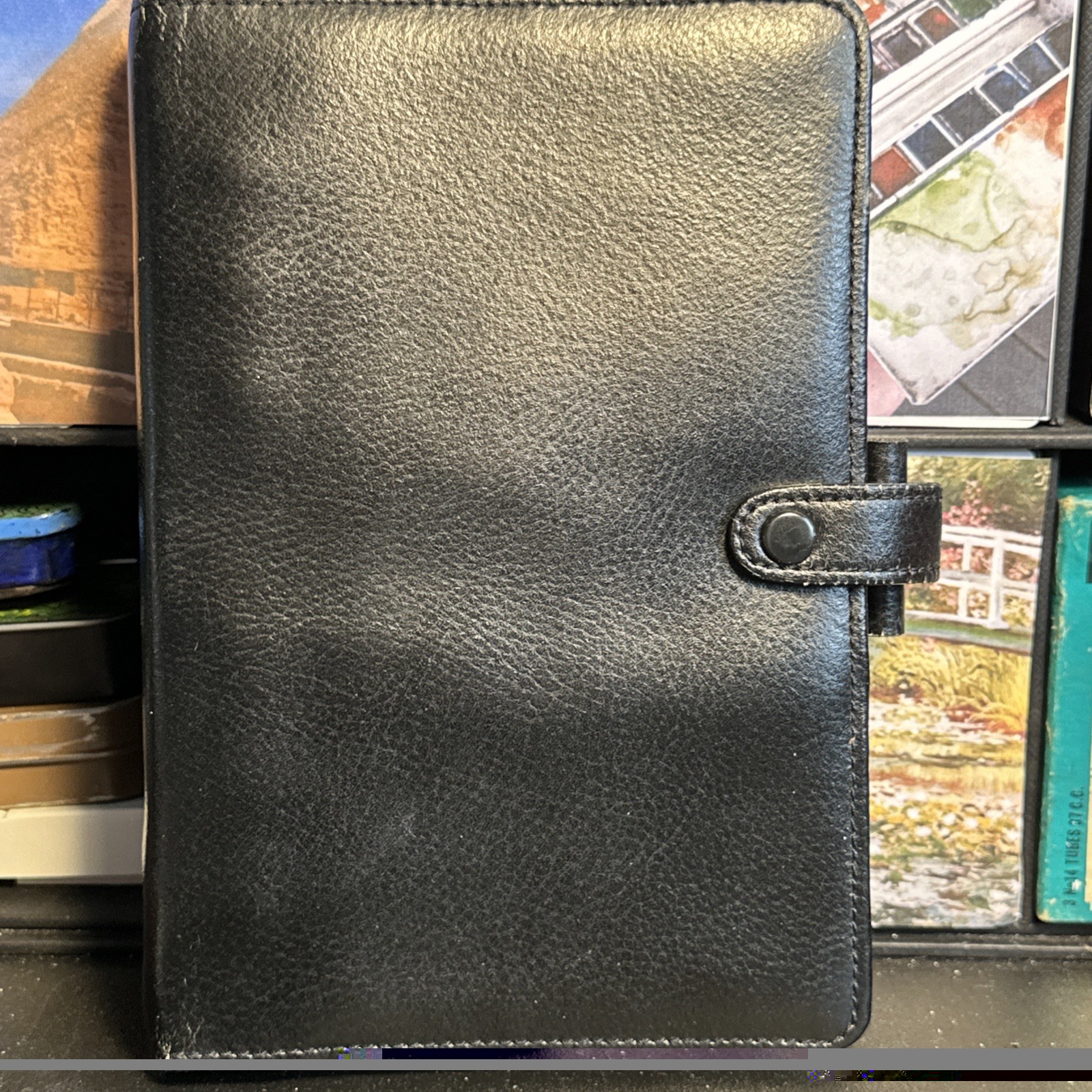 Vintage Filofax Real Leather Windsor Personal Organiser 1991 Unused