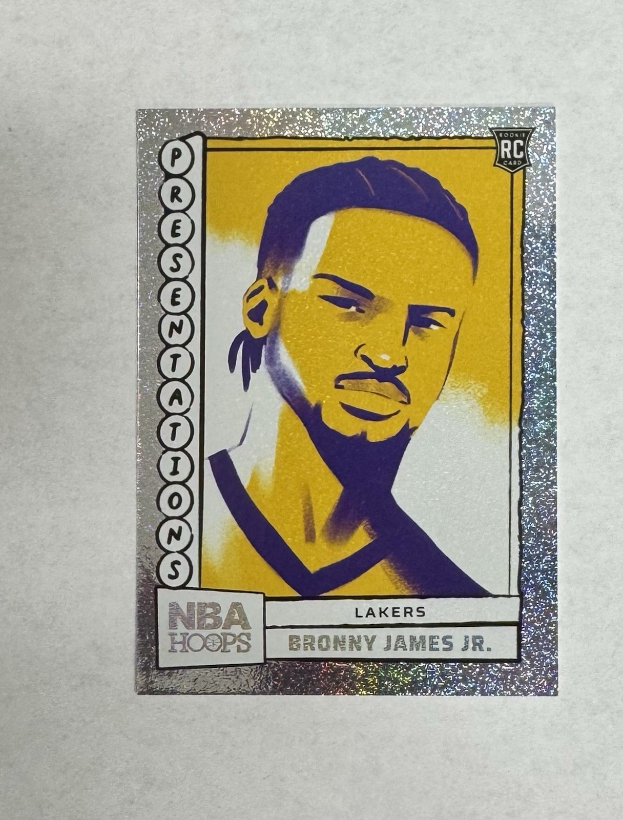Bronny James 2024-25 Panini NBA Hoops #20 Presentations RC Lakers Plus BONUS RC