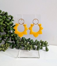 💕 Sunflower Yellow Handmade Polymer Clay Earrings💕