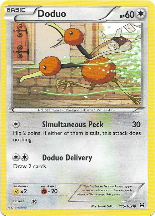 Doduo 115/162 Common BREAKthrough Pokemon Near Mint