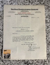 the duff manufacturing Co. letterhead New York October 9, 1925