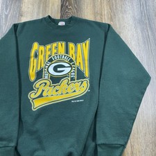 Vintage Green Bay Packers Sweatshirt Mens XL NFL Football Team 90s Logo Sweater