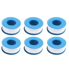 6PCS PTFE Silicone Threaded Sealing Tape For Sealing Metal And Plastic Joints
