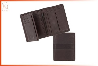 camel active Herren Lederbörse Hochformat dunkelbraun mit RFID-Schutz Geldbörse