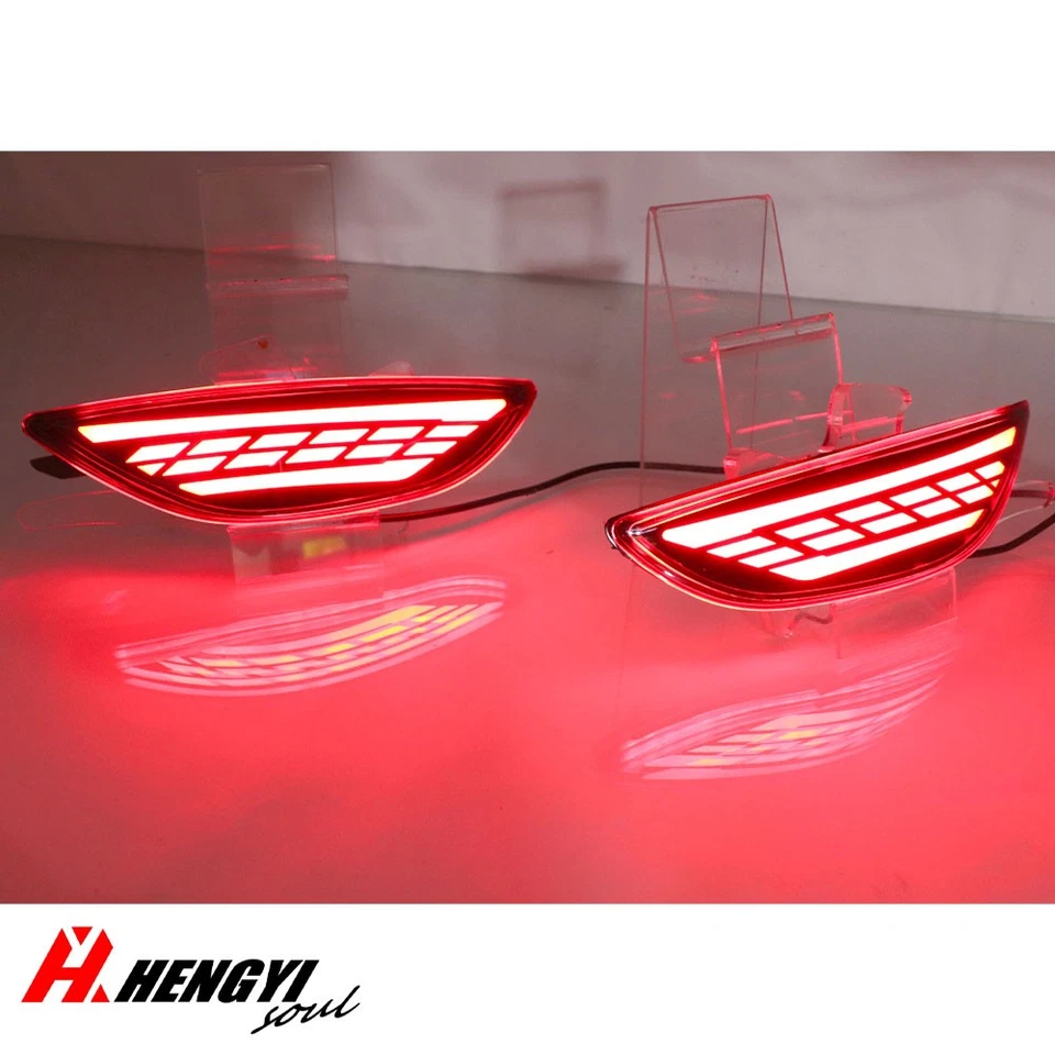 Luz traseira de LED para-choque traseiro para Hyundai Accent Sedan 2012-2017 sinal de seta de freio - Imagem 2 de 4