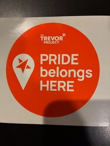 PRIDE Belongs HERE Sticker-The Trevor Project