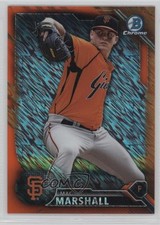 2016 Bowman Chrome Prospects Orange Shimmer Refractor Mac Marshall #BCP205 0c2