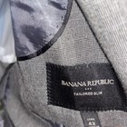 Banana Republic Gray Two Piece Suit 42L Slim Fit Jacket 33/34 Pants — photo 4