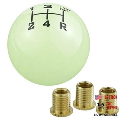 5 Speed Shift Knob Upper Left R Gear Shift Knobs Ball Manual Creamy White